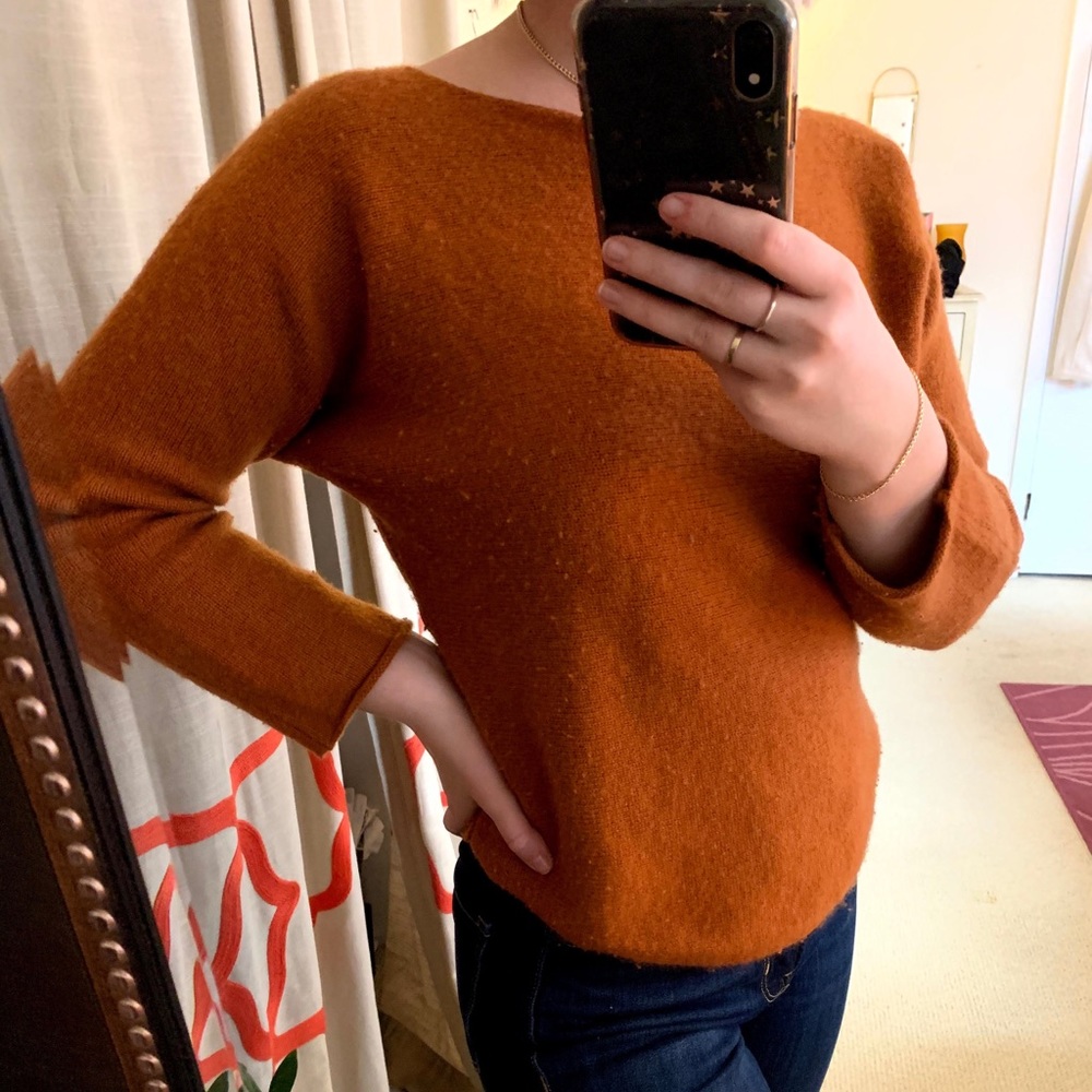 Vince scoop neck wool/cashmere sweater